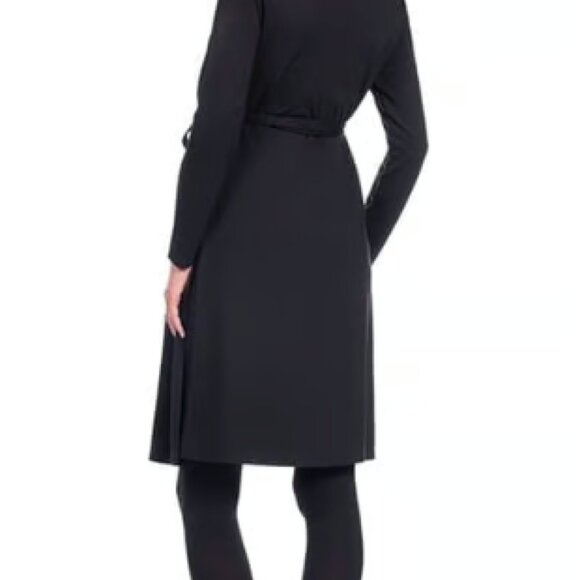 NWOT Seraphine Black Mock Wrap Maternity & Nursing Dress - size 4 - Picture 5 of 7
